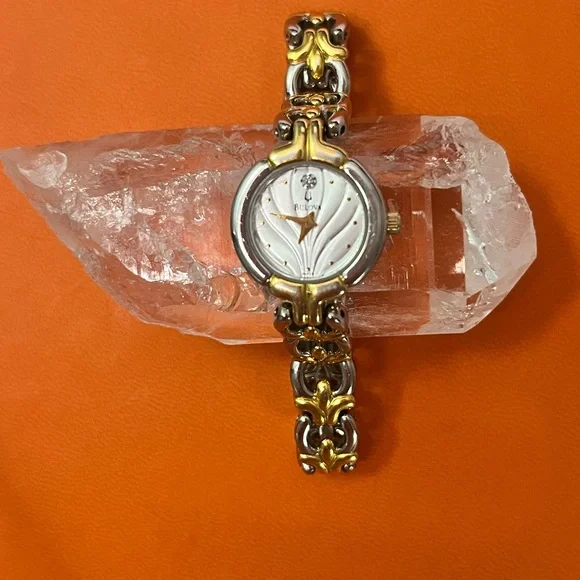 Bulova Women's 98P15 Diamond Accented Two-Tone Watch - Picture 1 of 5
